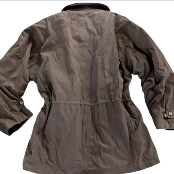 HAGGAR City Casuals Winter Parka Jacket Mens M Khaki Beige Zip-Out Lining 165P - Picture 3 of 6